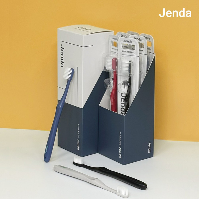 Jenda 젠다 부드러운 칫솔 국내생산 이중 미세모 항균 칫솔 12개, 콤팩트, 2세트, 6개입