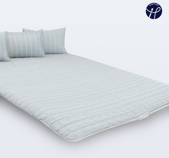 홈홈 국내 제조 먼지없는 세미마이크로 전기 온수 온열 매트커버, 민트