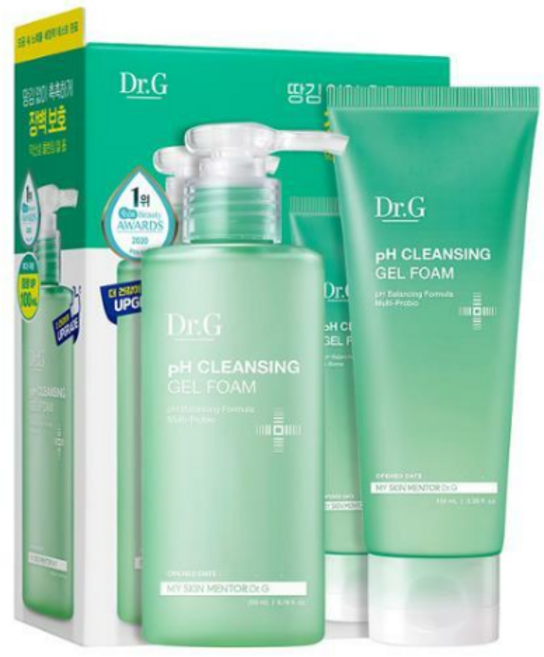 Dr.G 닥터지 약산성 클렌징 젤 폼 200ml + 100ml 총 300ml, 1세트