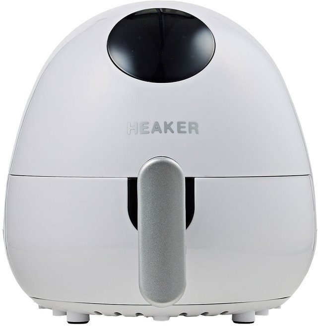 히커 2세대 디지털 소형 에어프라이어 1인용 미니 1.5L, 화이트