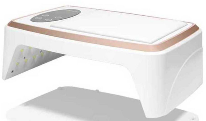 발톱무좀레이저 손톱 발톱 곰팡이 관리기 네일아트, 1개, 블루라이트 램프+검은 장갑