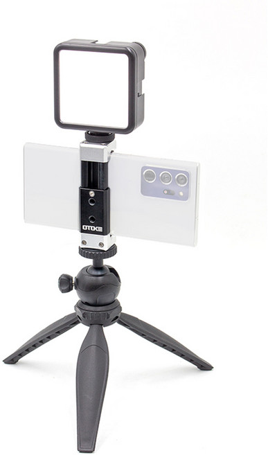 스마트폰 베이직 촬영 세트 휴대폰 촬영용 삼각대 조명 풀패키지 유튜브 브이로그 촬영 필수용품 1인미디어 개인방송, 1개