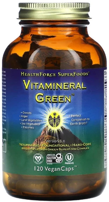 헬스포스수퍼푸드 비타미네랄 그린 120 베지캡슐, 1개, 120개, 120정 - 쿠팡