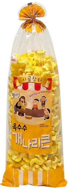 시골장터 옥수수 개나리콘, 1개, 250g