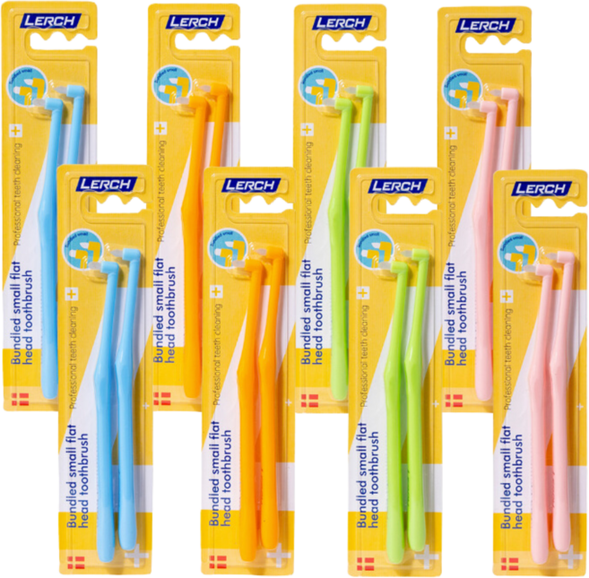 덴탈스마일 어금니 틈새 첨단 칫솔 돔형+뾰족형, 8세트, 2개입