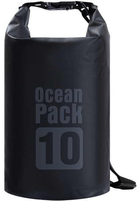 防水漂流袋 登山溯溪 沙灘游泳潛水收納袋, 黑,30L雙肩帶