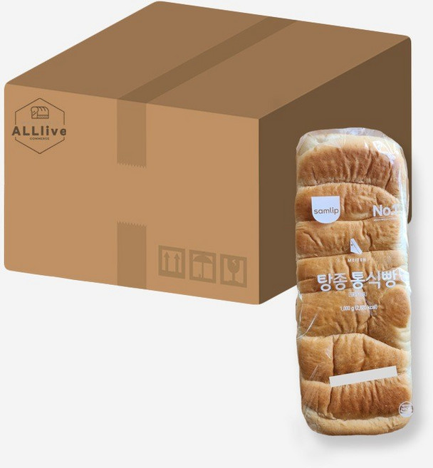 삼립 간식 탕종 통식빵 토스트 샌드위치, 3개, 1kg