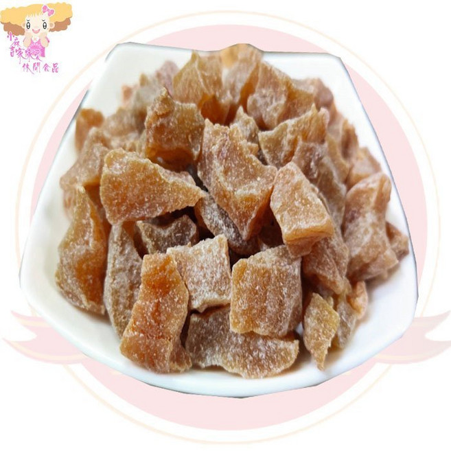 小麻吉 水蜜桃角/黃桃角 水蜜桃乾 蜜餞果乾, 400g, 1個