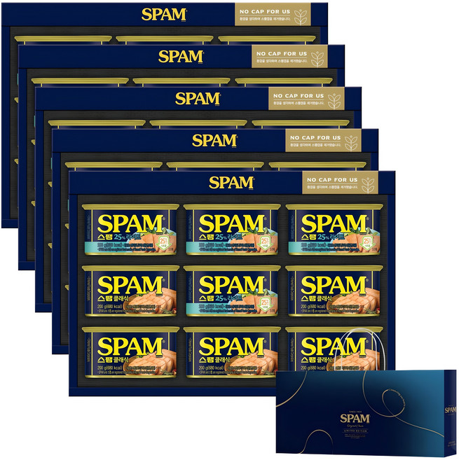 스팸 8C호 선물세트 + 쇼핑백, 5세트