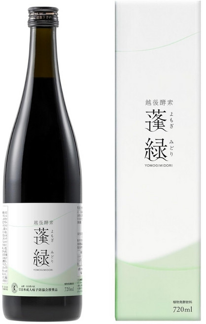 일본 에치고효소 요모기미도리 720ml 1병 숙성발효 건강음료, 1개