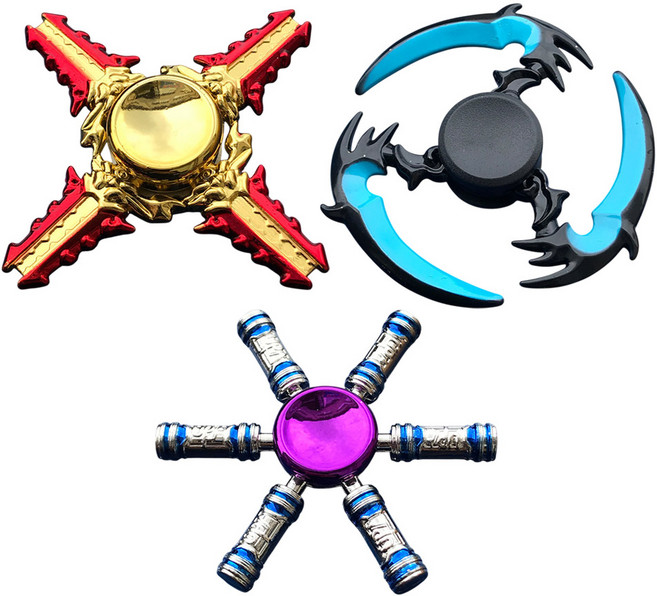 피젯스피너 고급 핸드 피젯 스트레스 해소 3종세트, B세트 4~6(3개), 1개