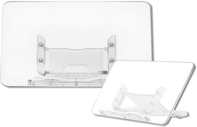 데스크랩 다용도 투명 아크릴 높이조절 독서대, 1개