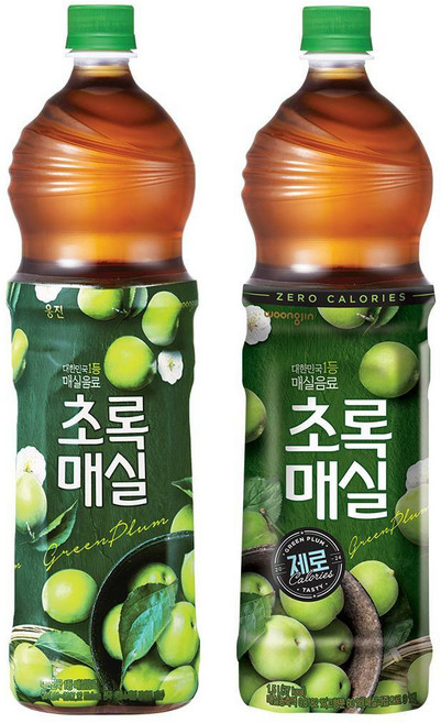 [6+6] 초록매실 1.5L 6입 + 초록매실제로 1.5L 6입, 12개