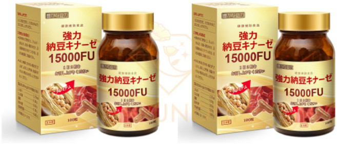 나토키나제 15000FU 일본 낫토정 강력 낫토키나제 2병 100일분 낫또키나제, 100정