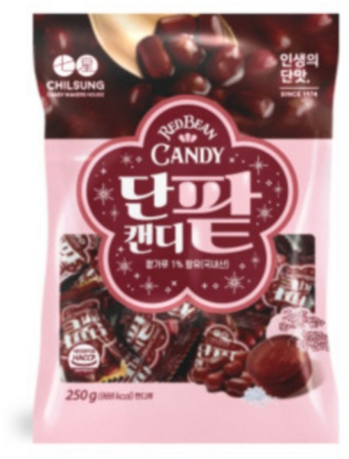 칠성제과 단팥캔디 250g, 5개