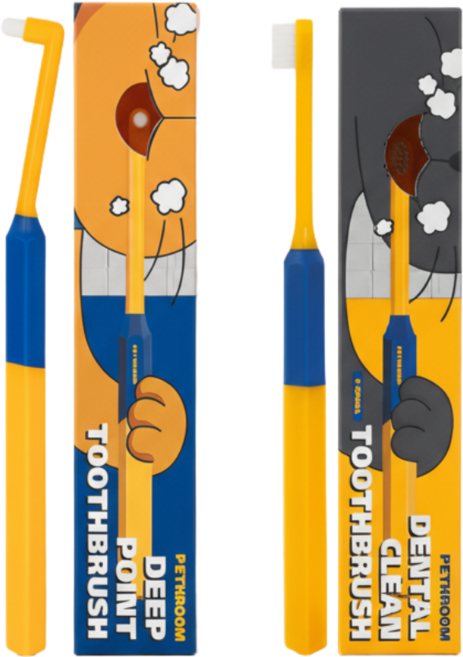 페스룸 덴탈 브러쉬 XS 세트 (덴탈 클린 칫솔 XS + 딥 포인트 칫솔)