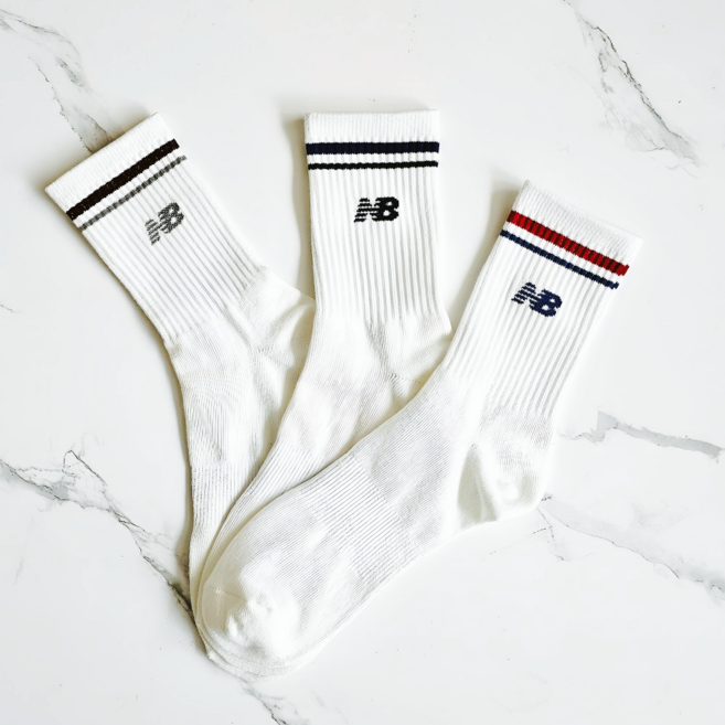 뉴발란스 양말 남성 중목 데일리 패션 스포츠 링글 삭스 3매 세트