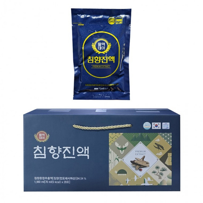 대한홍삼 활력데이 침향진액 70ml 28포 선물세트, 1개, 1ml