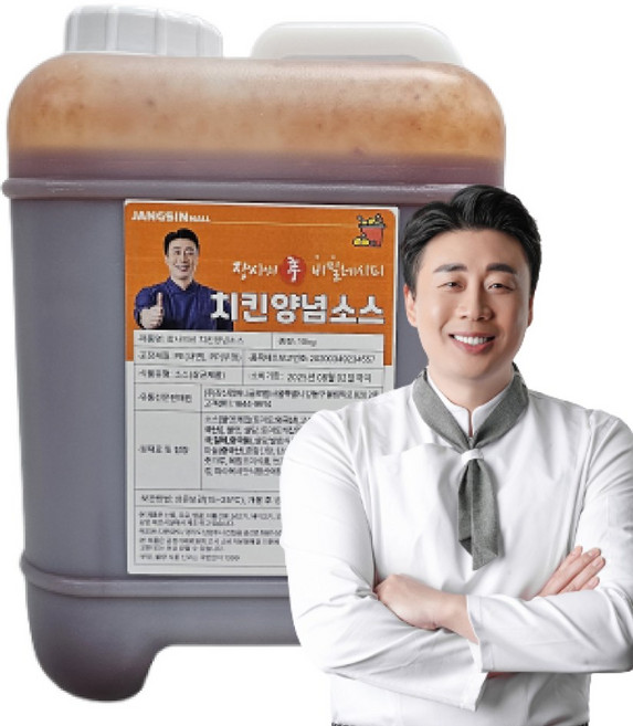 [장사의신 장신몰] 업소용 닭튀김 통닭 양념 치킨 소스 10kg 보통맛, 5개