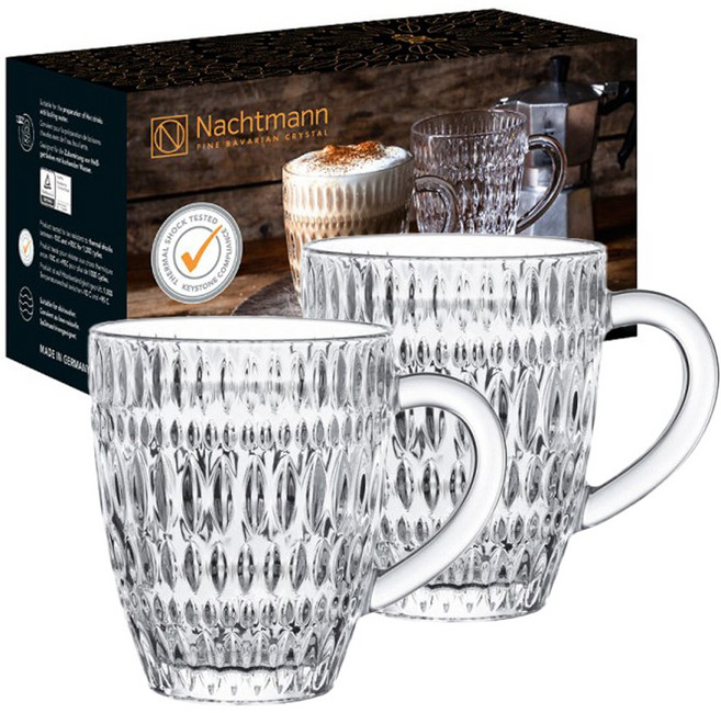 독일 나흐트만 에스노 크리스탈 유리 예쁜 명품 머그잔 392ml 2P, 1개