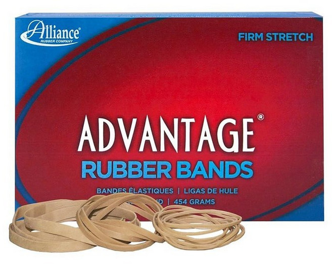Alliance Rubber 26309 어드밴티지 고무 밴드 사이즈 #30 0.6kg 1 4파운드 박스에는 약 287개의 포함 5.1cm x 0.3cm 2인치 8인치 천연 크레