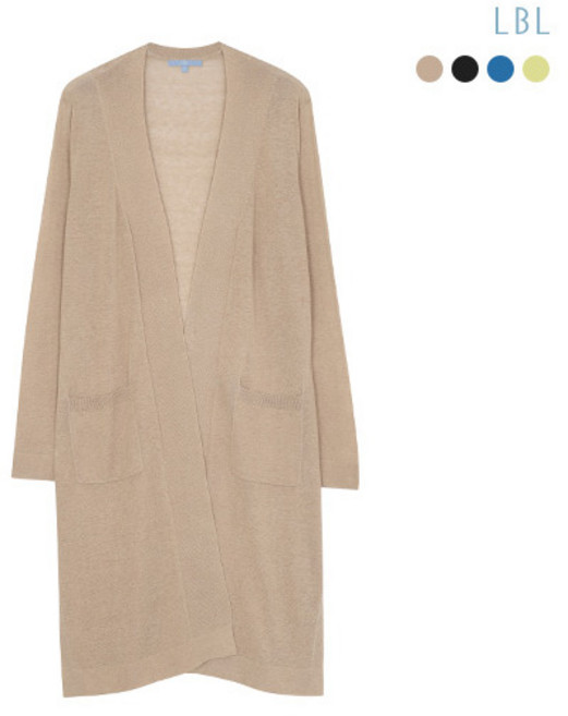 [LBL] (25SS) 프렌치린넨 실크시스루 롱가디건