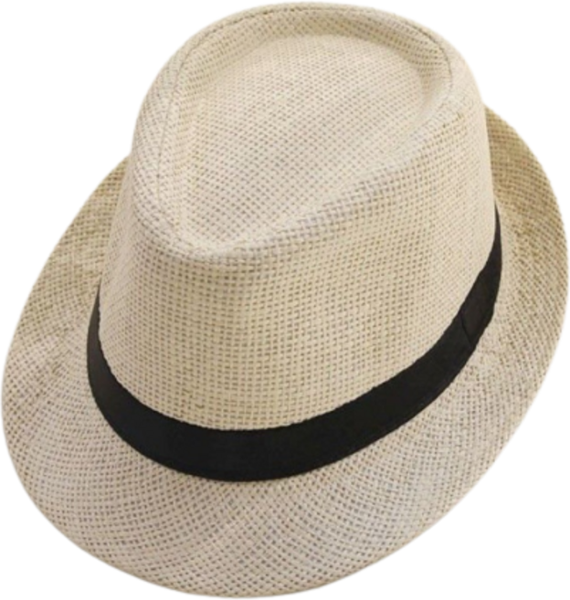 크군 남녀공용 린넨 페도라 심플 중절모자
