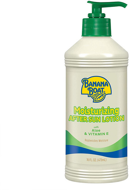 Banana Boat 바나나 보트 알로에 베라 모이스처라이징 선크림 로션 473ml Aloe Vera Sun Burn Relief Care After Lotion, 1개