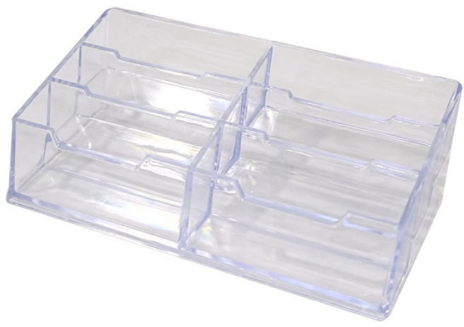 인싱글즈 아크릴 투명 명함꽂이 거치대 대리운전, 1개, 6단