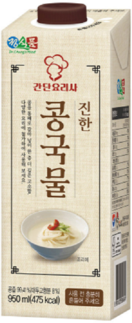 new 베지밀 정식품 진한 콩국물, 950ml, 4개