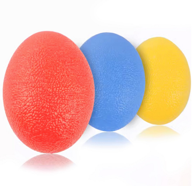 위시월드 실리콘 악력기 말랑공 악력볼, 옐로우+블루+레드, 3개