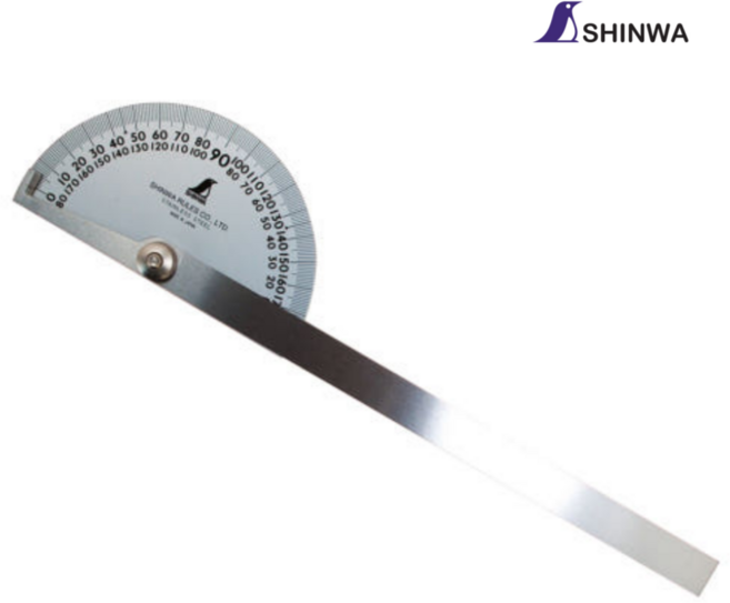 일본산 신와 분도기 No30 (62774) 스테인리스 300mm 각도측정