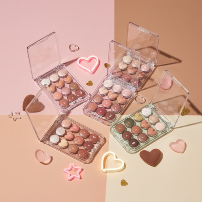 컬러그램 눈토리얼 아이 팔레트, 06 버터컵더하기브라운사랑, 1개