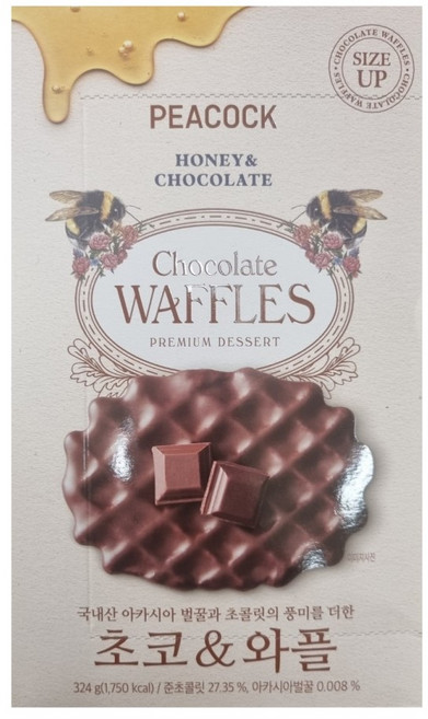 피코크 choclate waffles 초코와플 초코&와플 324g, 1개