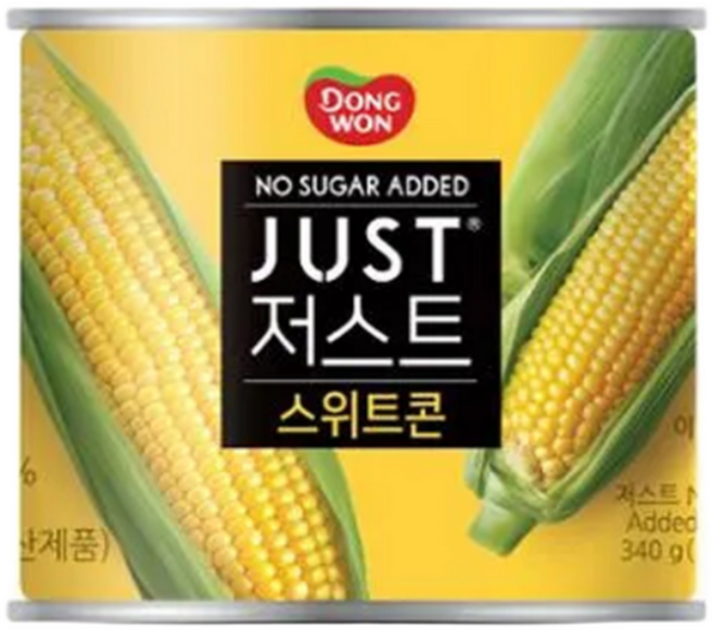 동원 저스트 노슈가 스위트콘, 340g, 1개