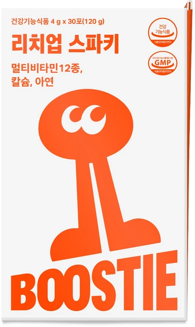 부스티 멀티비타민 12종 칼슘 아연 비타민D 샤인머스켓맛 30포, 30개, 30회분 - 쿠팡