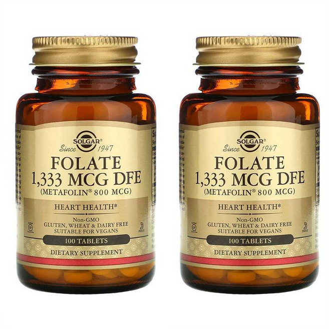 솔가 폴레이트 메타폴린 엽산 800mcg 100정 2개