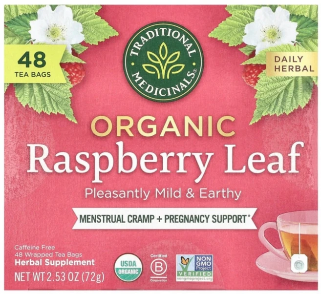 트래디셔널 메디시널 우먼스 여성에게 좋은 라즈베리잎 카페인 무함유 티백 48개 72g, 1박스, 48개입 - 쿠팡