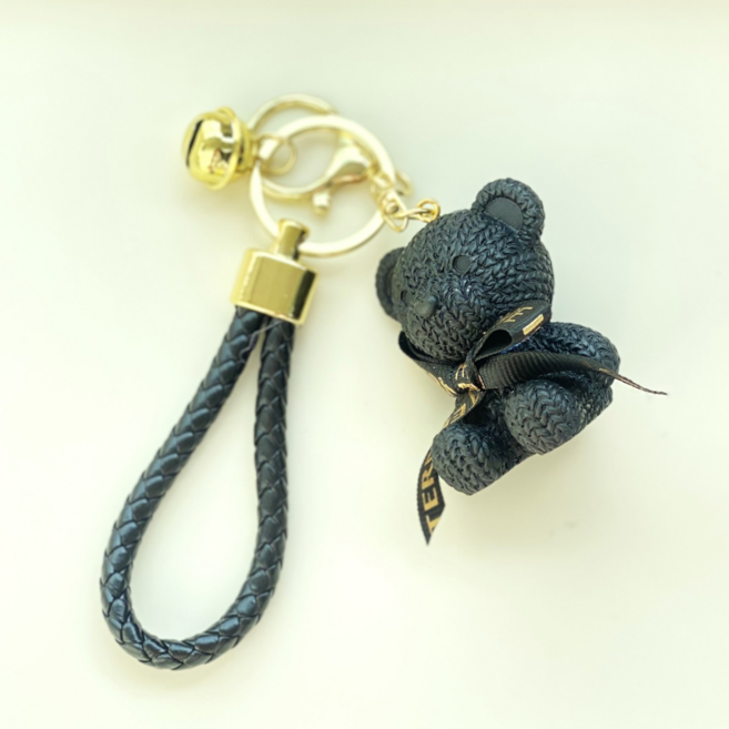 마카롱 니트 베어 키링