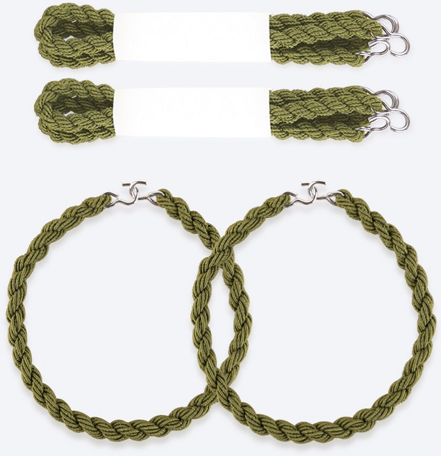 [4PCS] 베이직 군인 고무링 RB001 2Px2SET - 군인 케이블 장비 가방 캠핑 정리 멀티 밴드