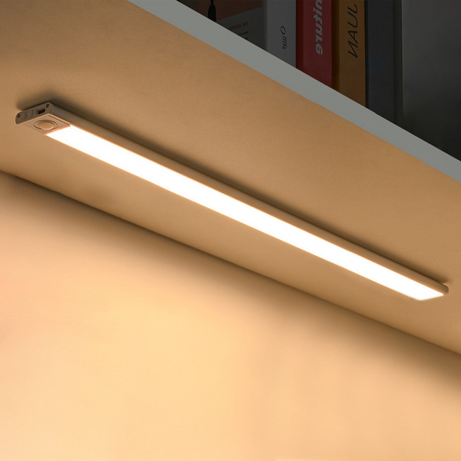 21세기트랜드 3컬러 C타입 USB 충전식 무선 센서 라이트, 실버, 2개