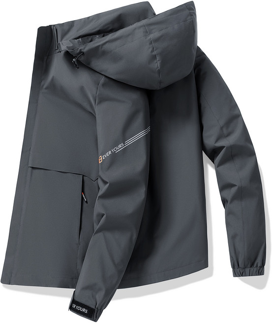 에버유어스 아웃도어 봄 가을 남성 후드 탈부착 방풍방수 바람막이 자켓 등산복 재킷 일상복 상의 2color