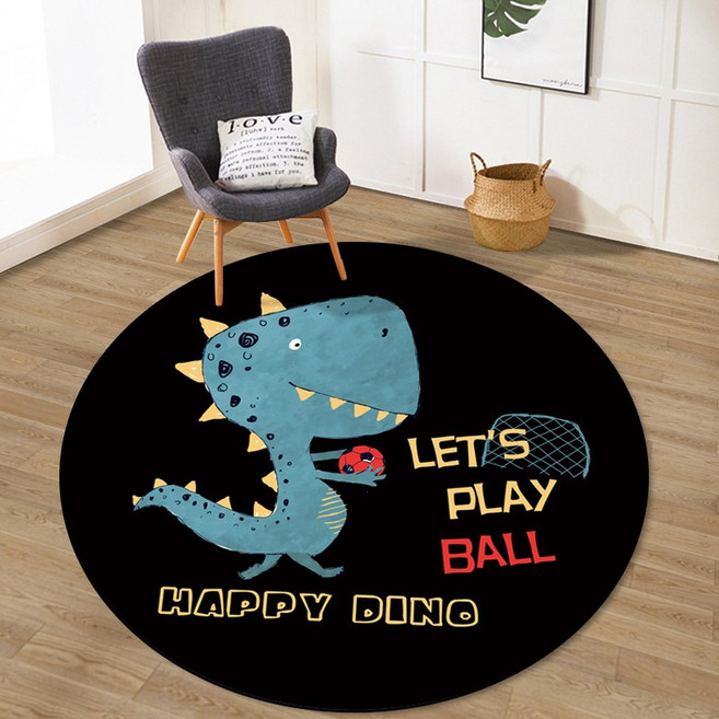 해외 라운드 카펫 사무실 컴퓨터 의자 쿠션 바닥 매트 회전 의자 홈 미끄럼 방지 매트 연구 교수형 바구니 거짓말-10133