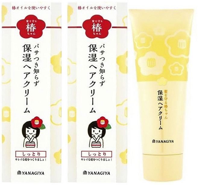 YANAGIYA 柳屋 守護秀髮的茶花保濕護髮乳, 2個, 120g