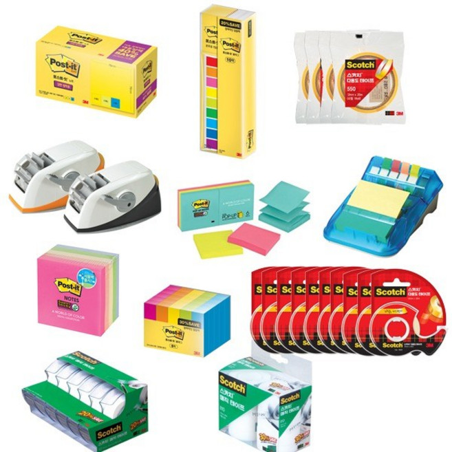 (3M) 포스트잇 대용량 알뜰팩 리필용 테이프, D-06번 MT-3 매직테이프