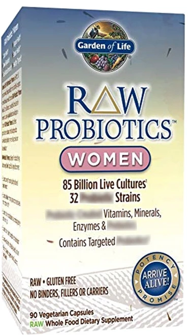 Garden of Life RAW 프로바이오틱스 여성용 850억 CFU 베지 캡슐 90정, 1개 - 쿠팡