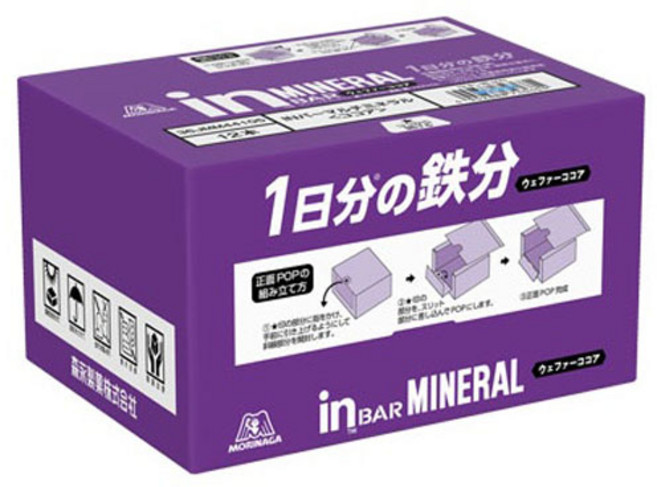 MORINAGA 森永 Bar 多種礦物質巧克力 12入, 1個, 30g