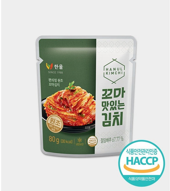 한울 꼬마 맛김치 80g, 1개