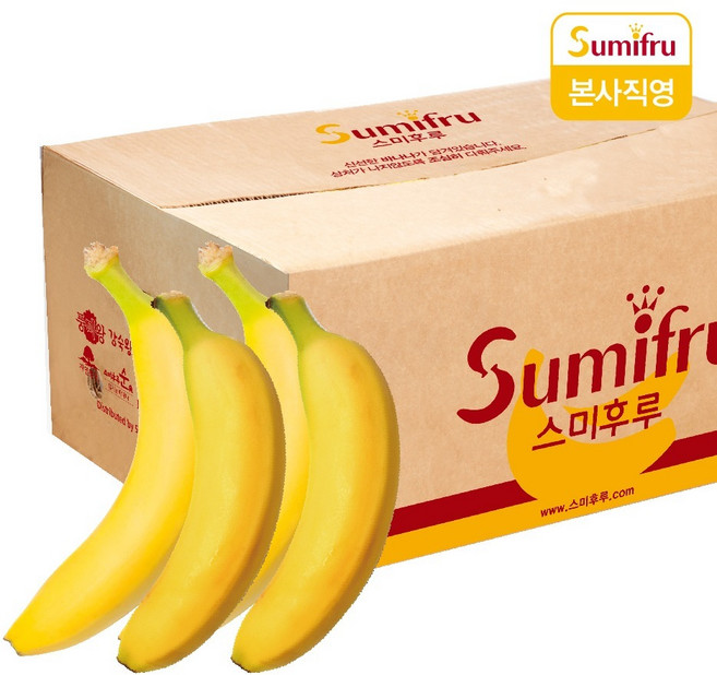 [스미후루] 정품 고당도 낱발 바나나 대용량 식사대용 쥬스용, 1개, 12kg