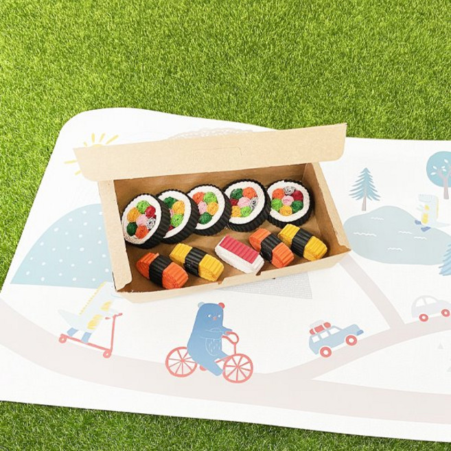 [엘제이] 골판지 김밥 만들기 골판지공예 키트 숲놀이 가을 초등 봄미술활동 어르신, 1개